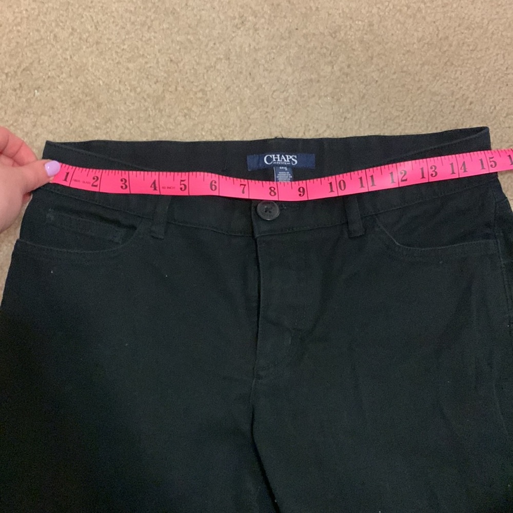 Chaps Black Stretch Work Pant - Picture 2 of 4